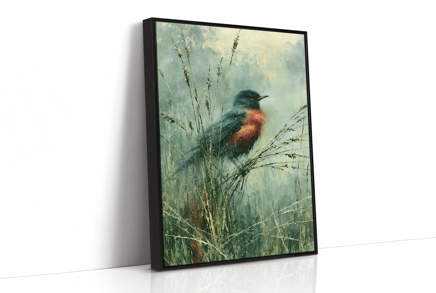 Robin Among the Dewgrass