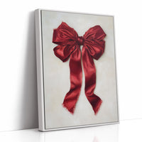 Red Silk Bows December's Promise