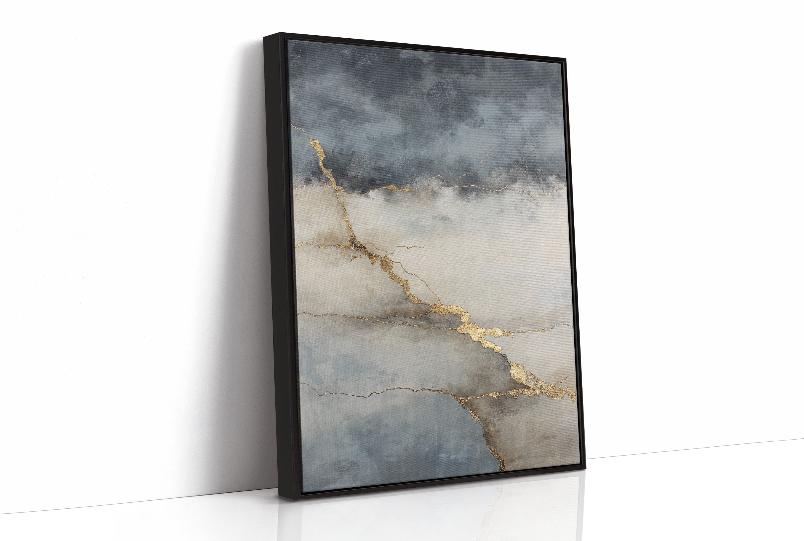 Storm Clouds Break With Golden Light