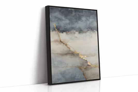 Storm Clouds Break With Golden Light