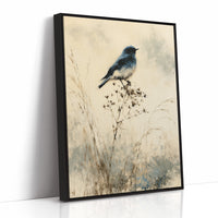 Bluebird on a Winter Branch