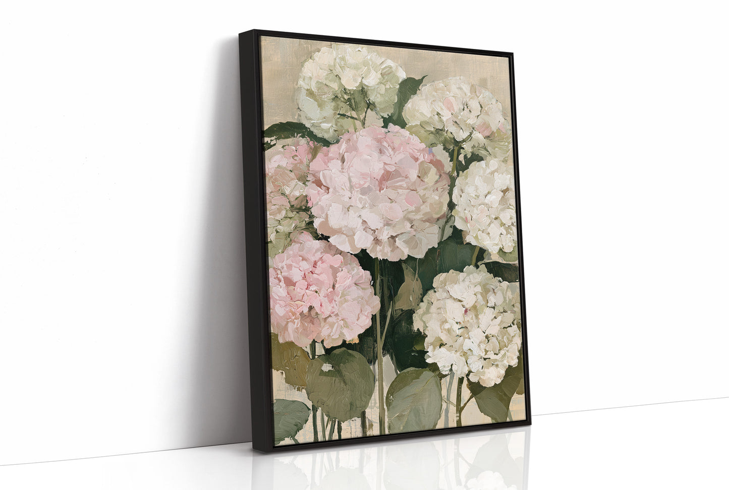 Hydrangeas in Blush and Cream