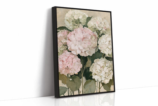 Hydrangeas in Blush and Cream