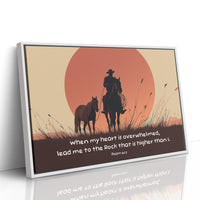 Faith Rides The Crimson Horizon