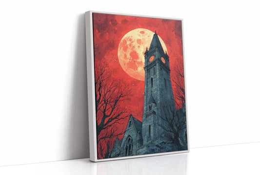Blood Moon Over the Bell Tower