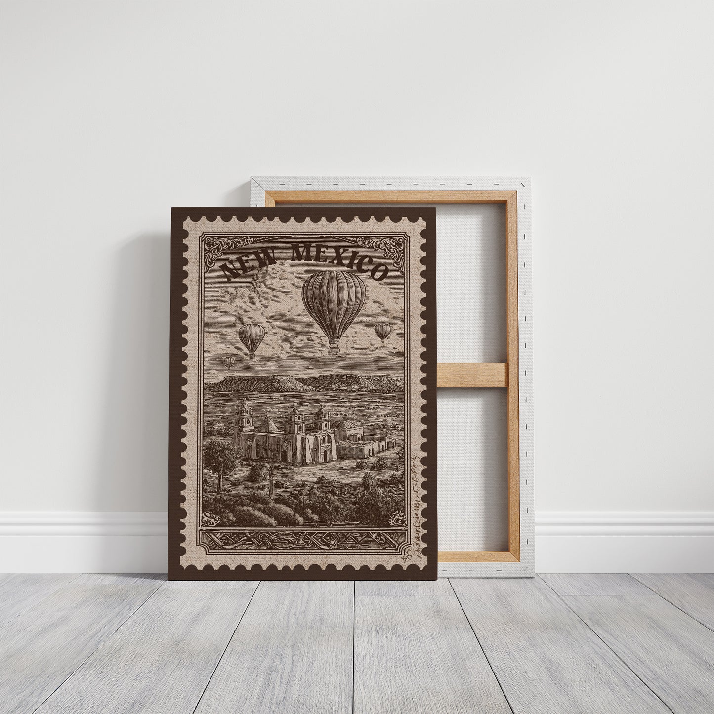 New Mexico Vintage Travel Stamp