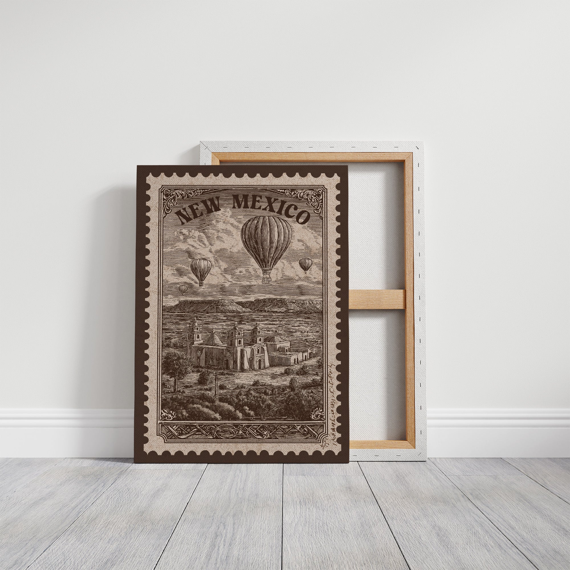 New Mexico Vintage Travel Stamp