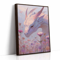 Dragon Bows Through Wildflower Mist