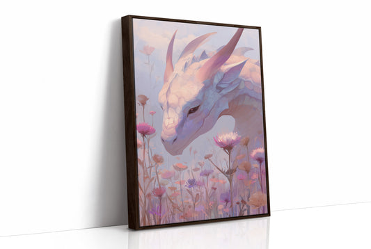 Dragon Bows Through Wildflower Mist