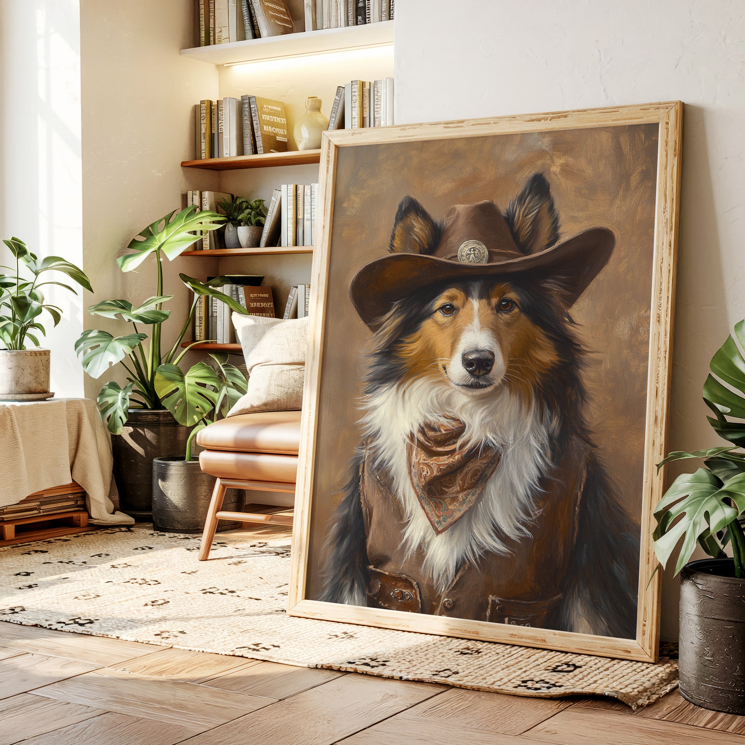 Rough Collie Sheriff of the High Plains