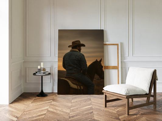 Cowboy at Dusk