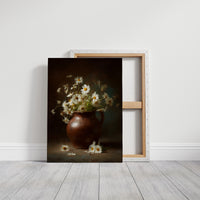 Daisies Dance In Earthen Vessel
