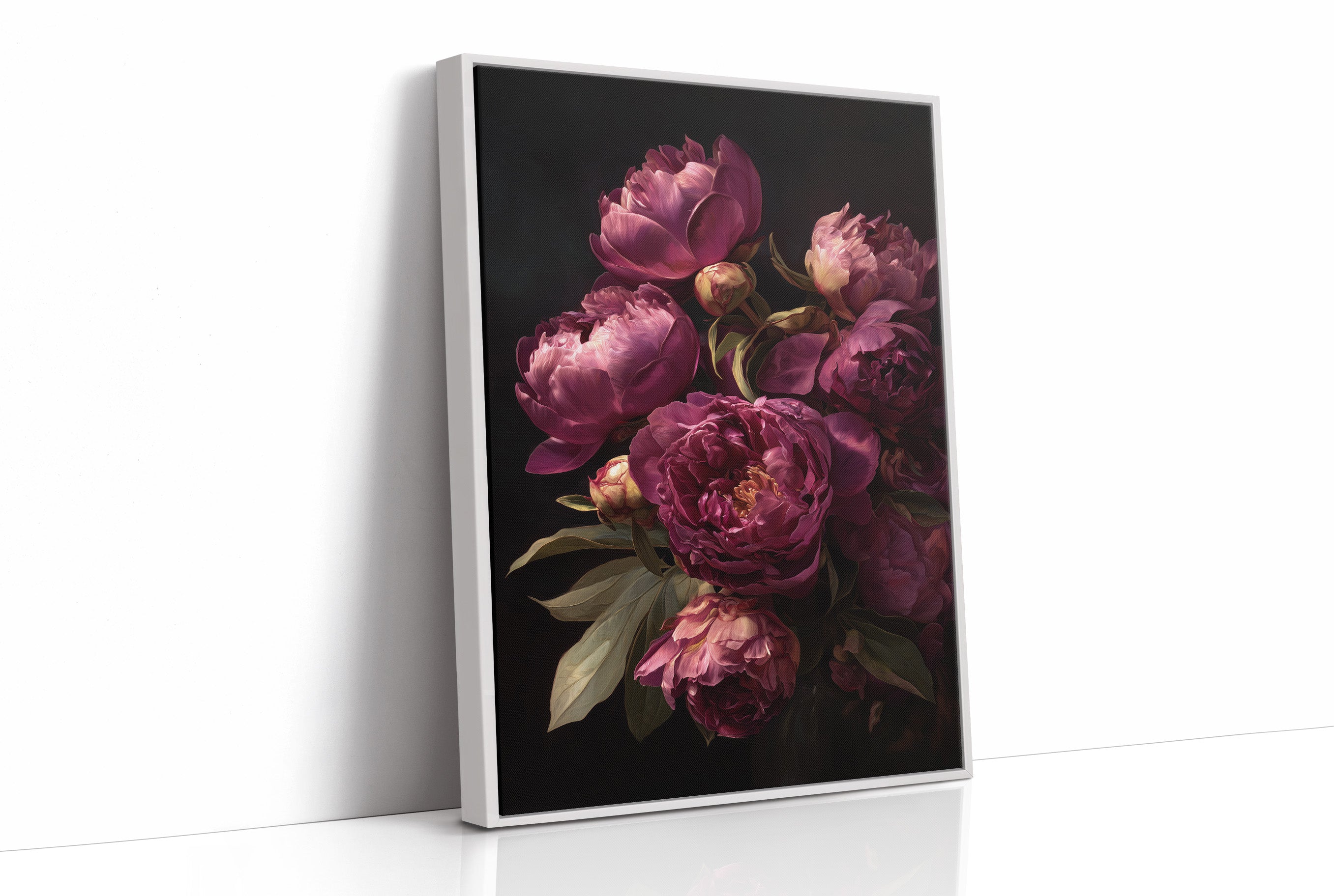 Velvet Blooms Against Midnight Walls