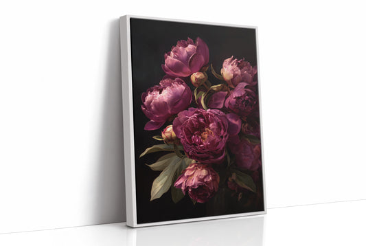 Velvet Blooms Against Midnight Walls