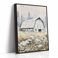 Textured Barn Among the Pines
