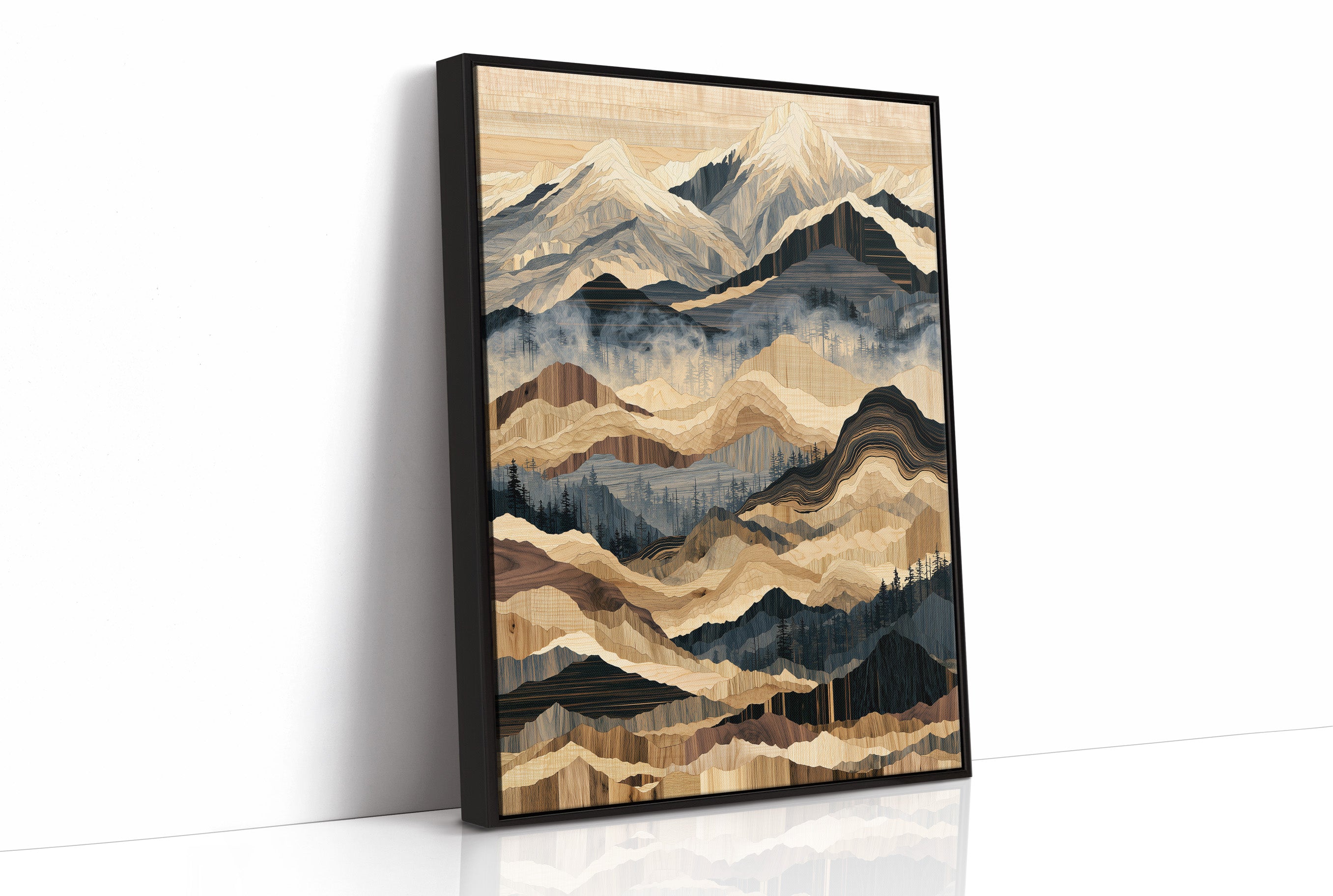 Mountains in Marquetry