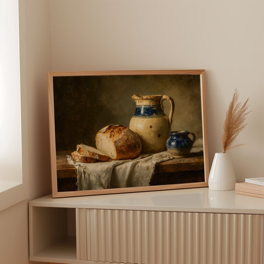 Harvest's Bounty on Rustic Table