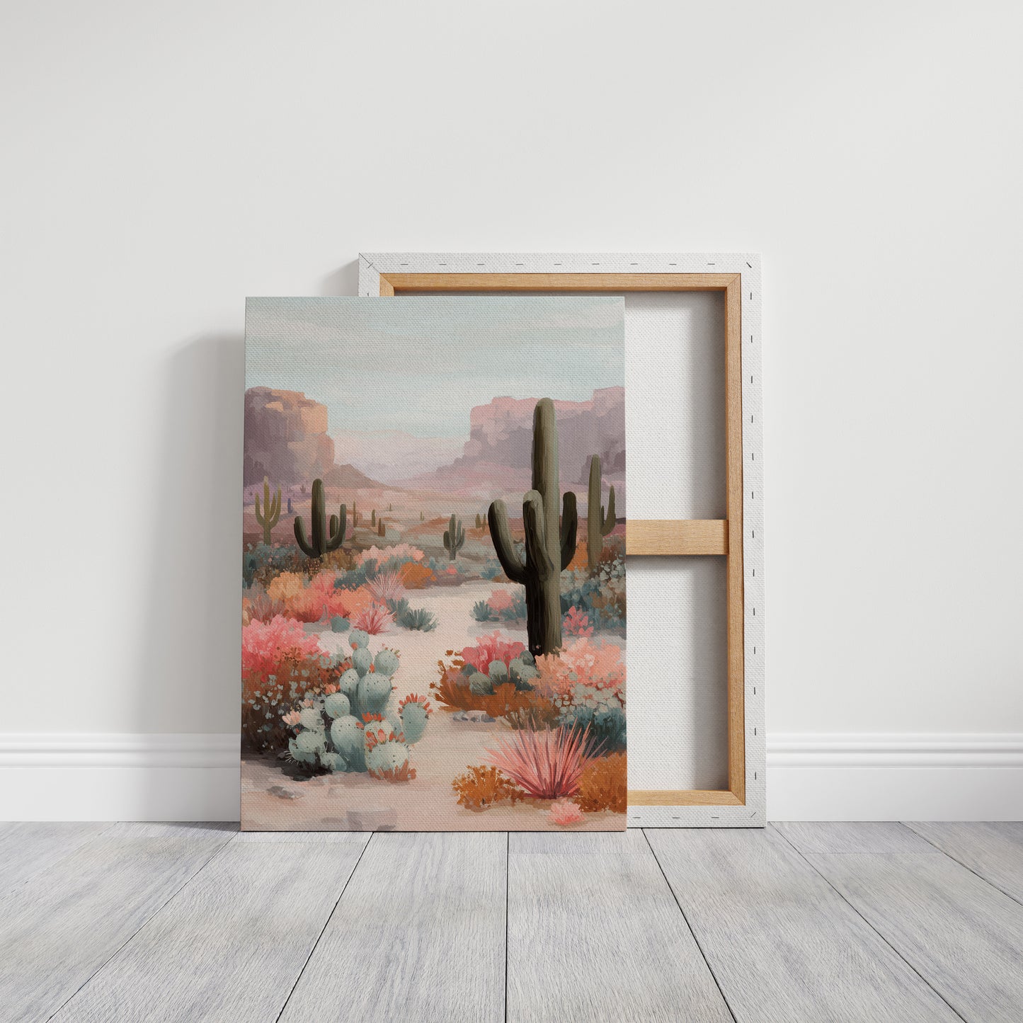 Saguaros Paint Their Desert Garden