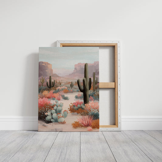 Saguaros Paint Their Desert Garden