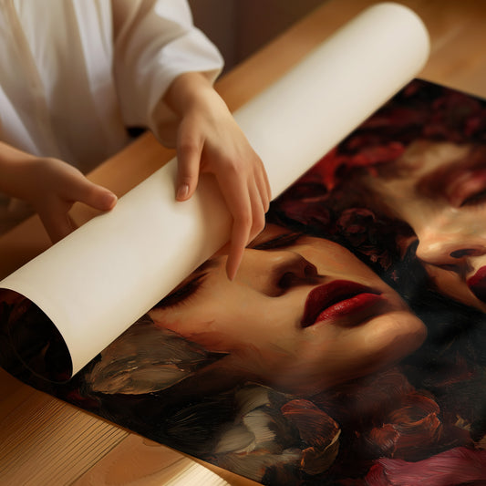 Crimson Petals Between Dreams