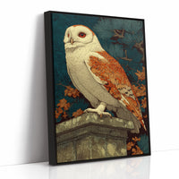 Barn Owl Under Amber Pines