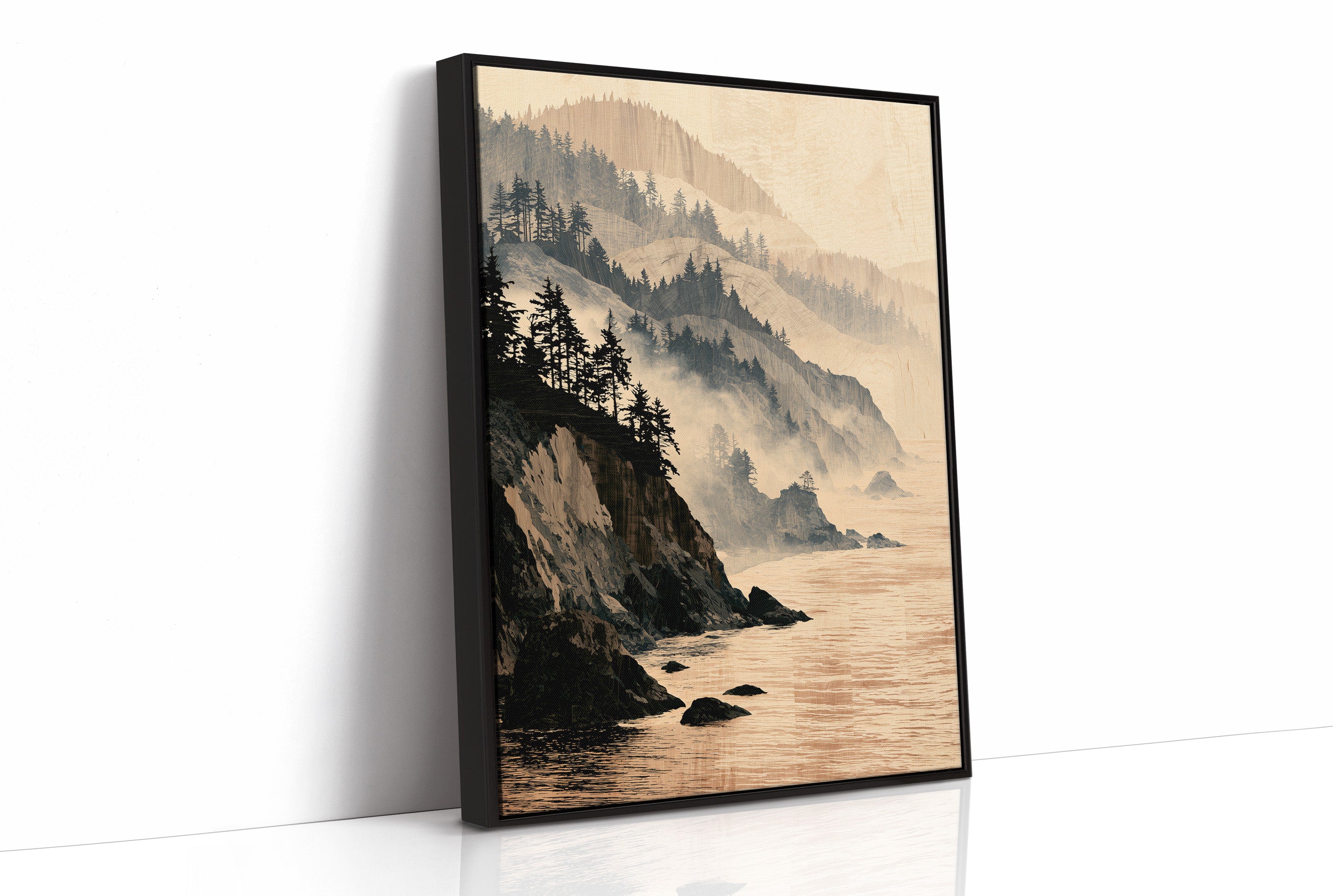 Coastline in Marquetry