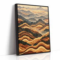Rolling Foothills in Marquetry