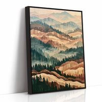 Misted Valley in Marquetry