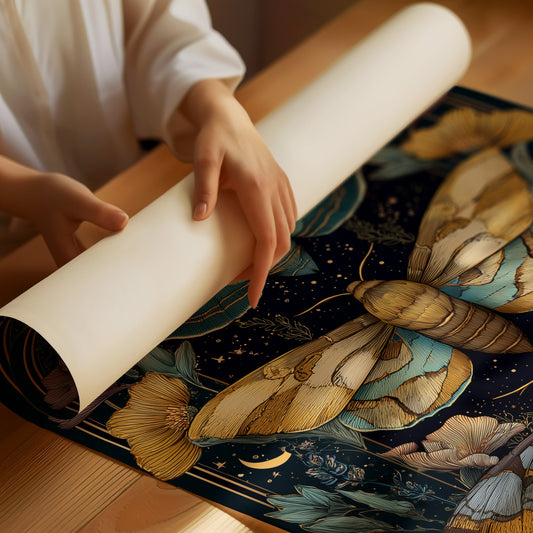 Midnight Moths Chase Celestial Dreams