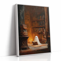 Midnight Scholar Among Dusty Tomes