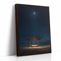 Celestial Guide Above Humble Cradle