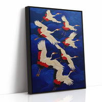 Cranes Paint The Midnight Sky