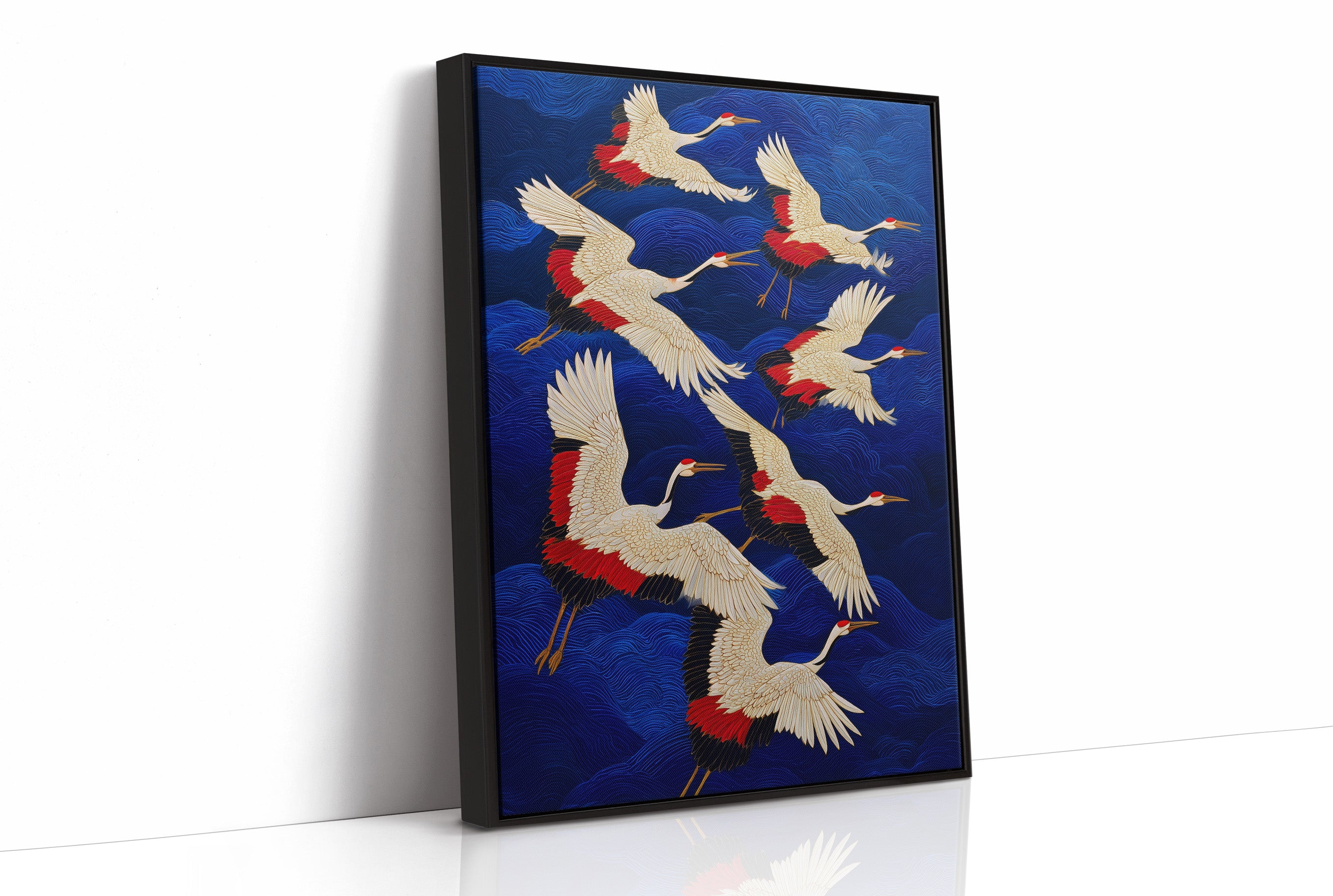 Cranes Paint The Midnight Sky