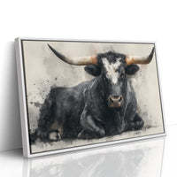 Black Bulls Rest Under Texas Stars