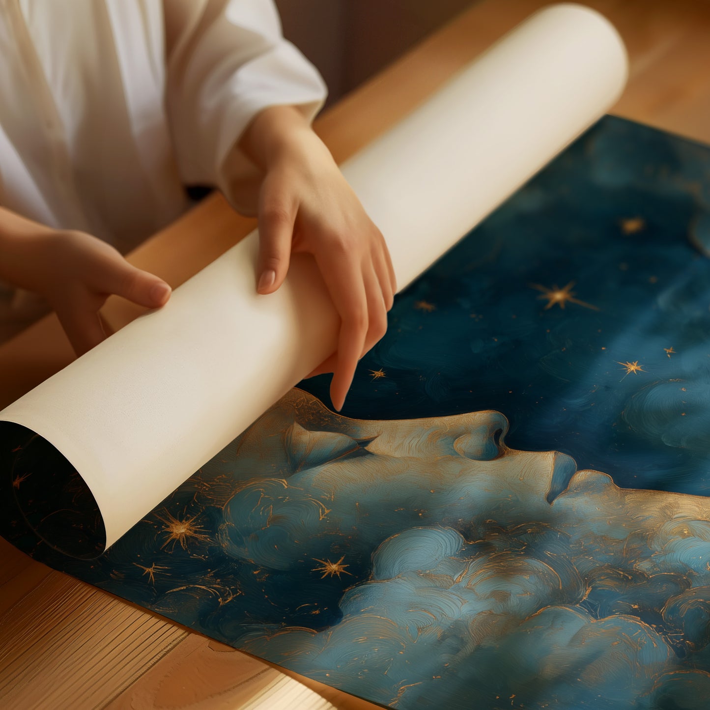 Midnight Dreams In Celestial Blue