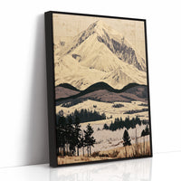 Snow Peak in Marquetry