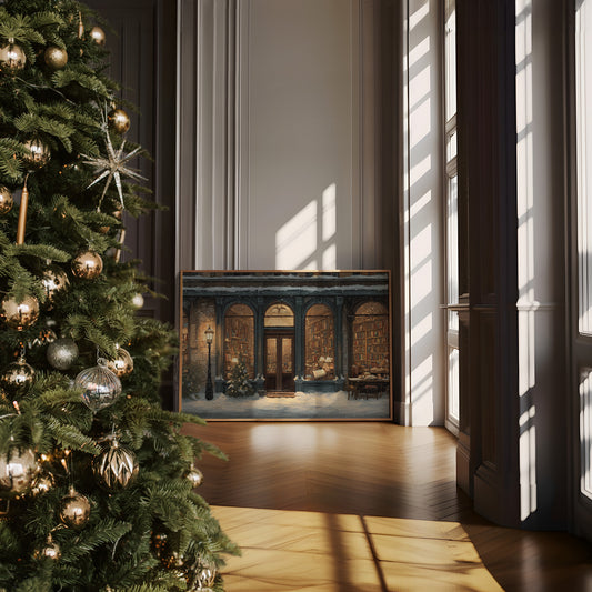 Winter Tales Behind Glowing Windows