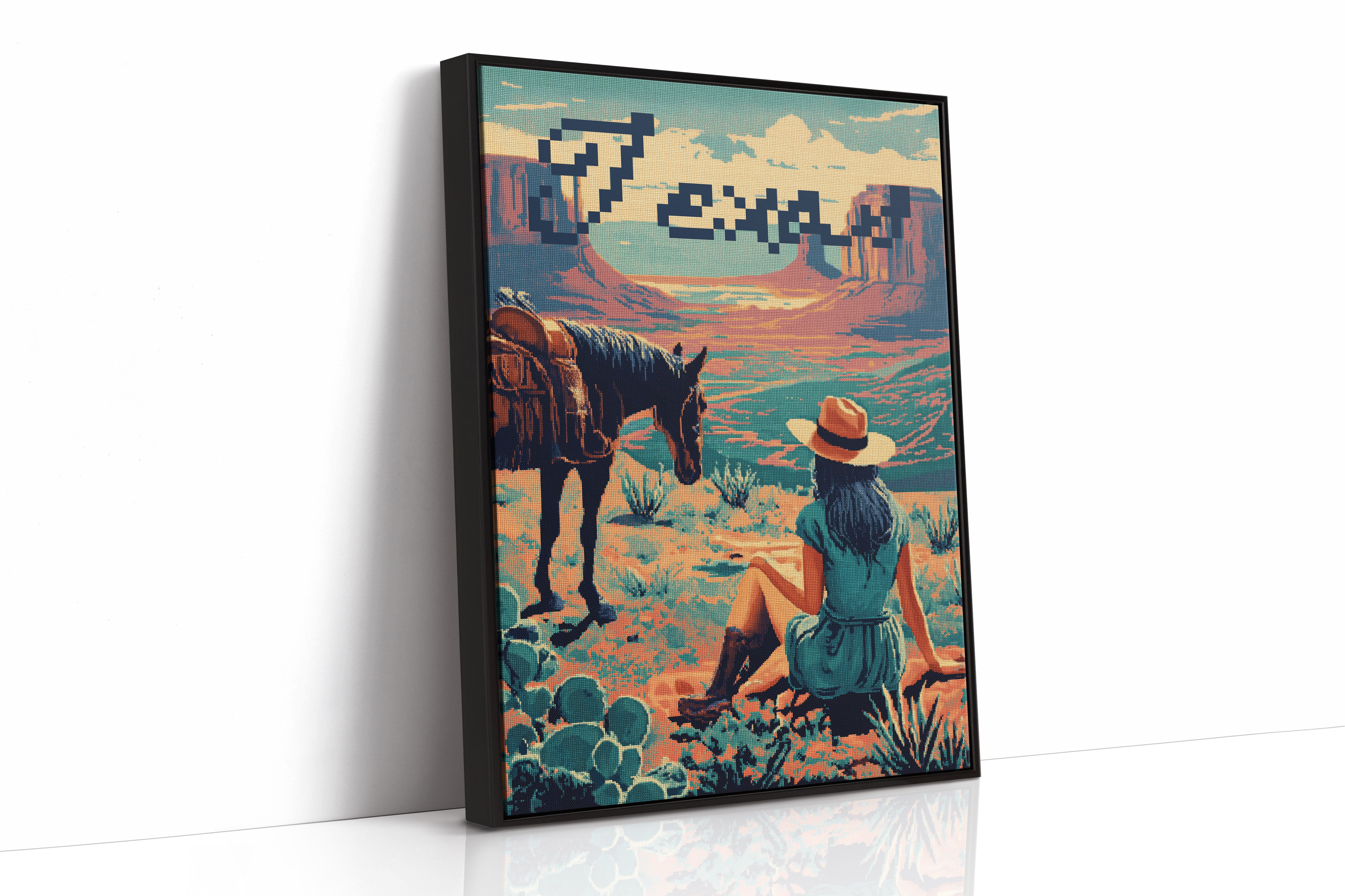Texas Cross-Stitch Sunset
