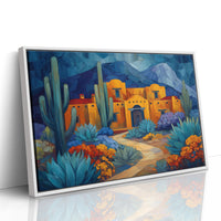 Saguaros Dance By Adobe Moonlight