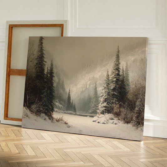 Winter Mist Cradles Mountain Lake