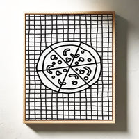 Pizza Stories On Checkered Cloth