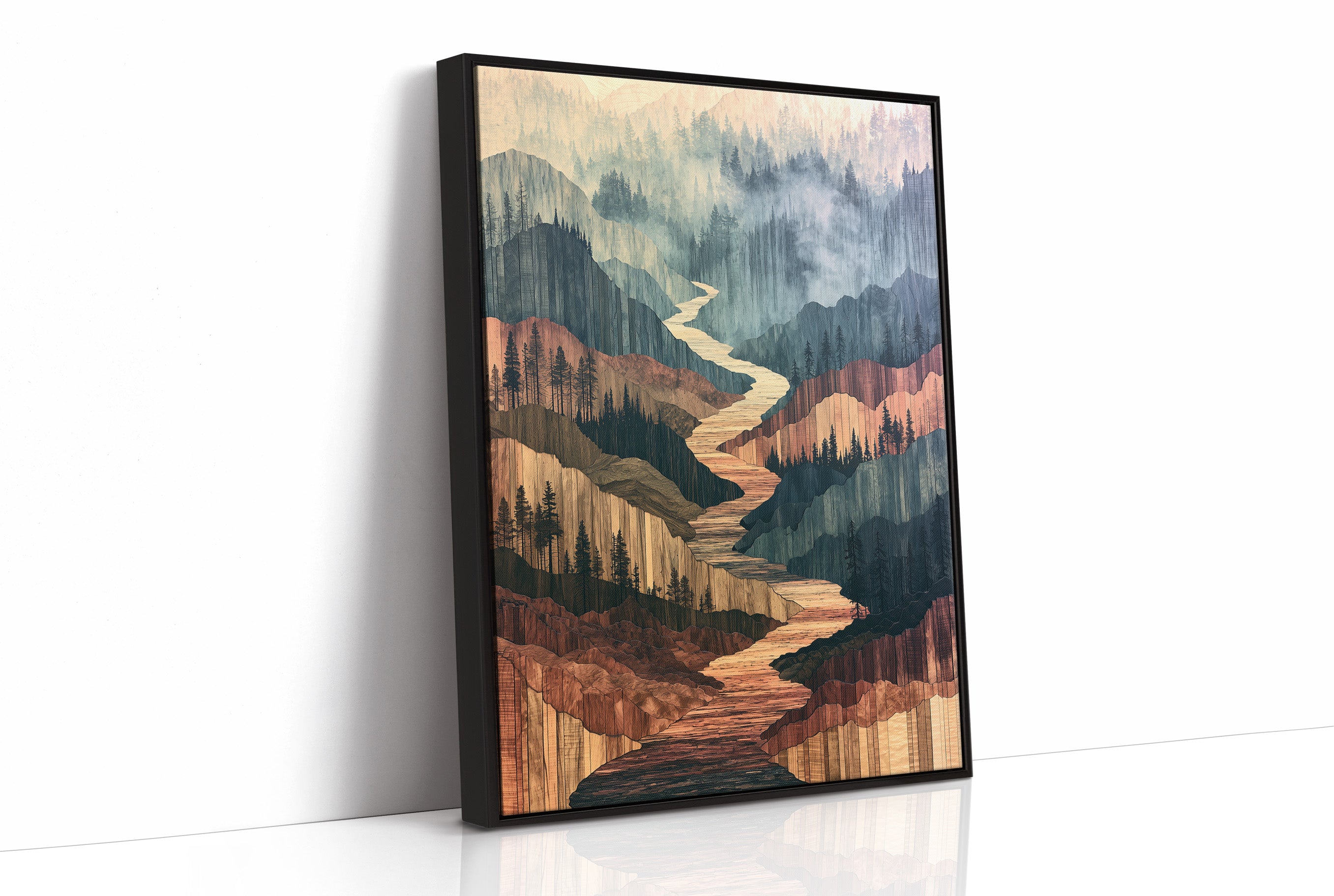 River Canyon in Marquetry