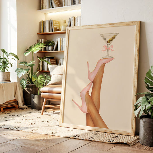 Pink Stilettos Serve Martini Magic