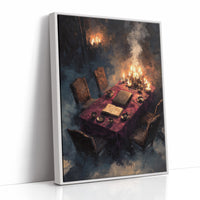 Candlelit Table, Unread Pages