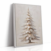 Snow Pine Stands In Gentle Light