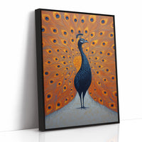 Proud Peacock Unfolds Golden Tales