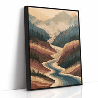 Winding River in Marquetry