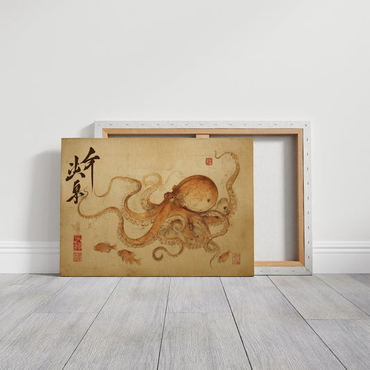 Ancient Seas On Parchment Scroll