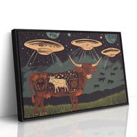 Alien Engraving on the Cosmic Cow