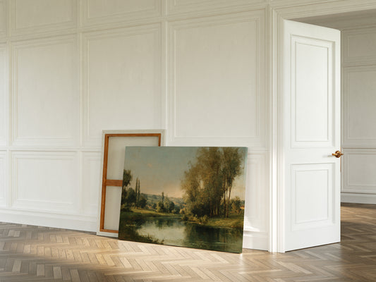 Poplars Mirror Summer's Gentle Light